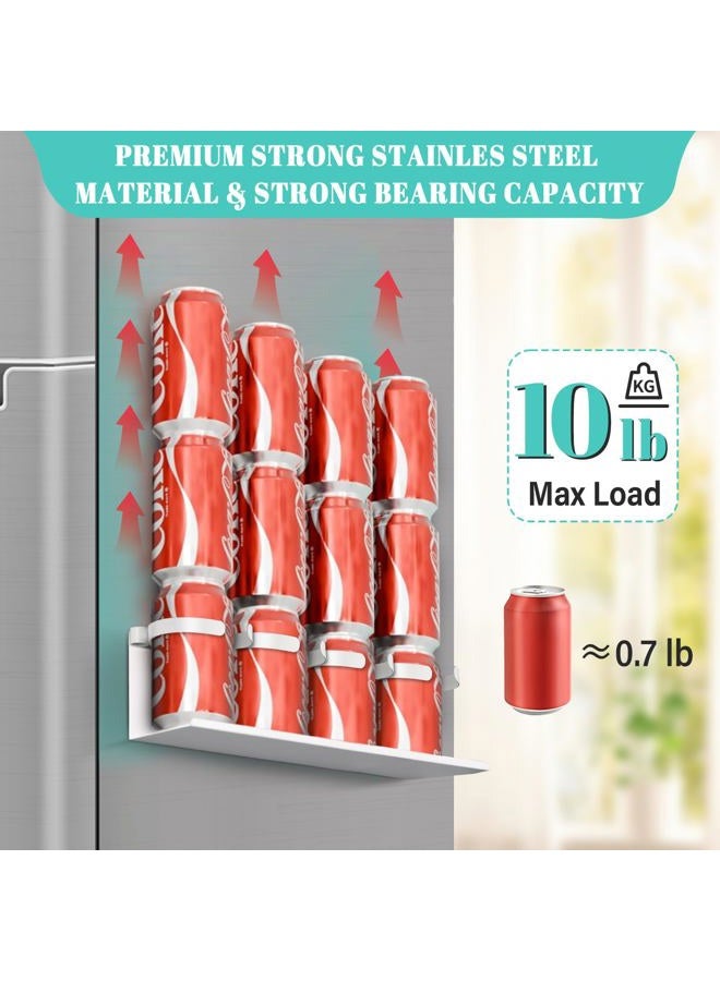 Linidcoud 2Pcs Magnetic Water Bottle Organizer for Stanley 30 40 oz Tumbler and Lid Magnetic Cup Holder Heavy Duty Tumbler Storage Organizer Drink Accessories Kitchen Cup Storage Rack for Fridge Cabinets Gifts - Image 4