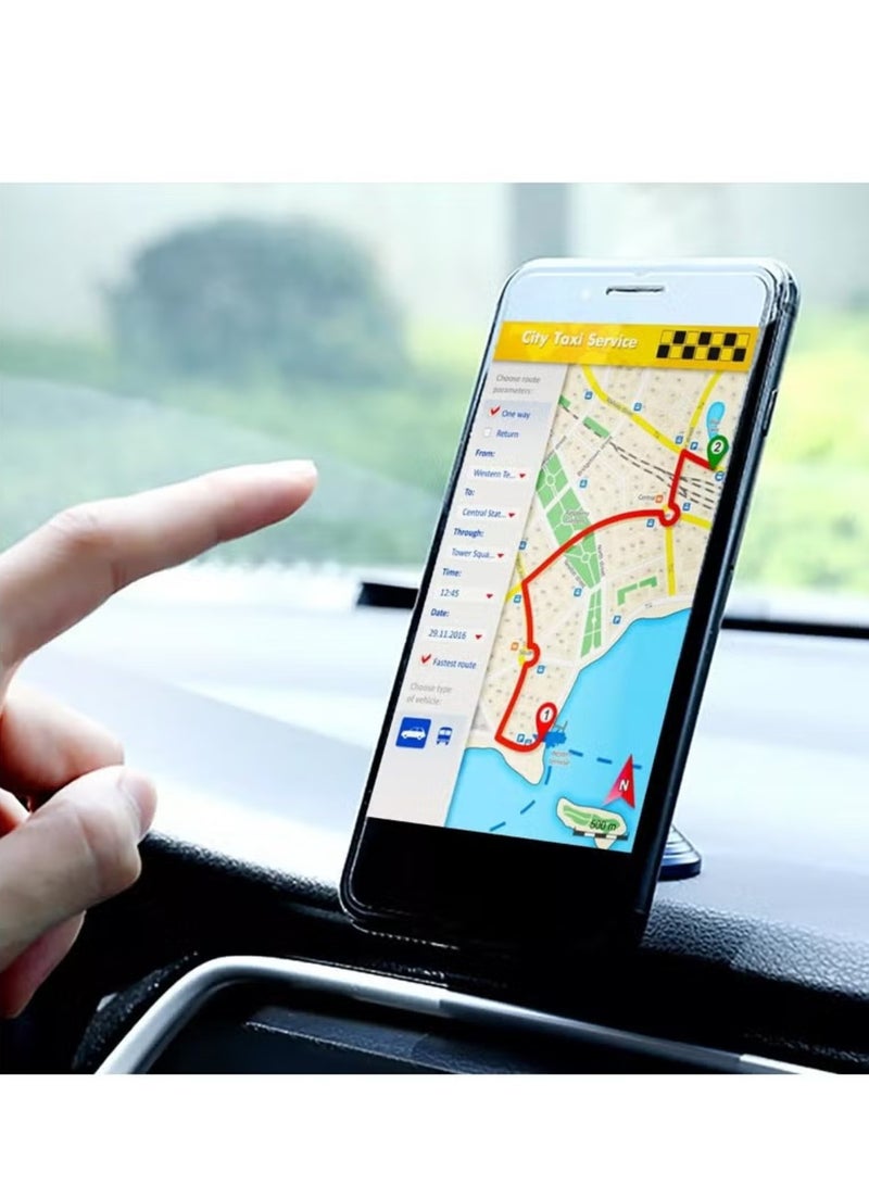 ELTRAZONE Magnetic Phone Mount for Car and Home – Strong Double Ball Instrument Panel Holder (Black) - Image 3