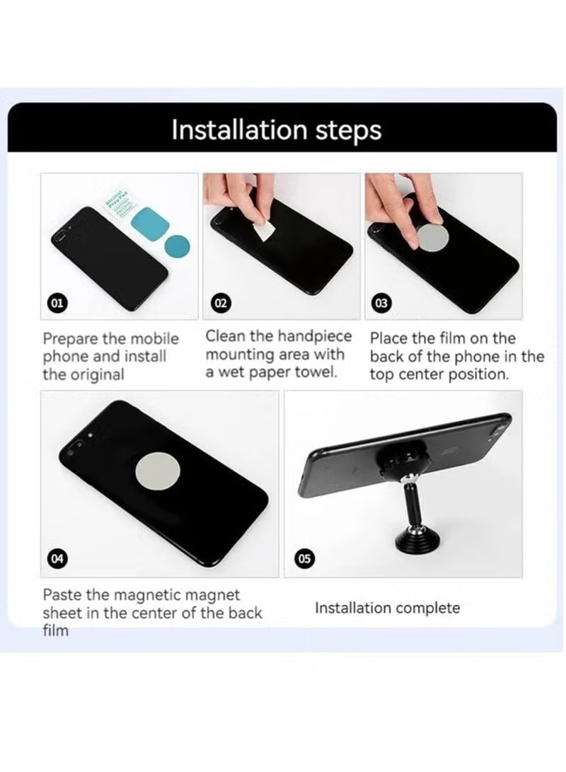 ELTRAZONE Magnetic Phone Mount for Car and Home – Strong Double Ball Instrument Panel Holder (Black) - Image 5