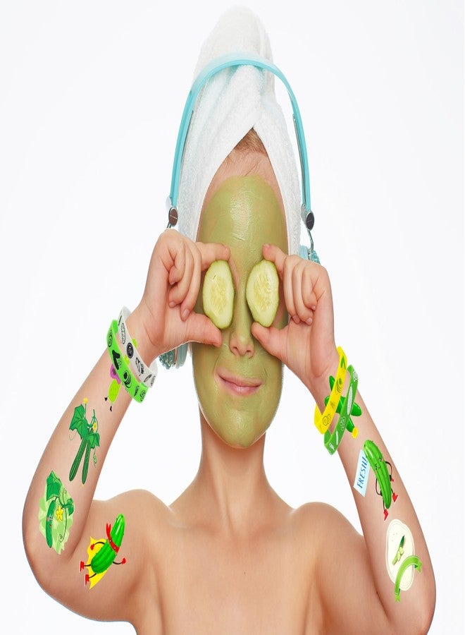 كوبا بلاي أساور مطاطية من CupaPlay مكونة من 24 قطعة على شكل مخلل خيار - خضراوات لطيفة معلبة مخللات لوازم حفلات موضوعية زينة أعياد الميلاد وحفلات استقبال المولود الجديد أساور سيليكون هدايا الحفلات - Image 5