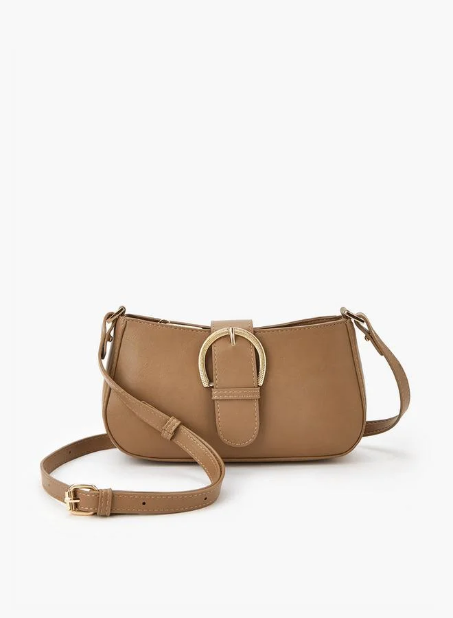 فلورا بيلا من شو إكسبرس حقيبة كروس بودي صلبة بحزام قابل للتعديل وإغلاق قلاب