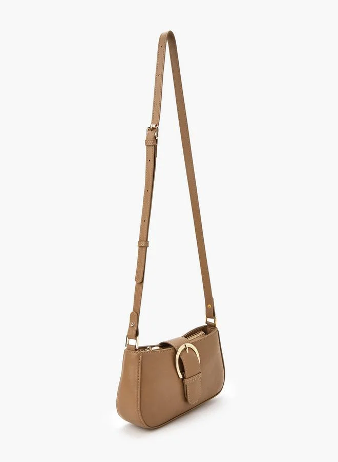 فلورا بيلا من شو إكسبرس حقيبة كروس بودي صلبة بحزام قابل للتعديل وإغلاق قلاب