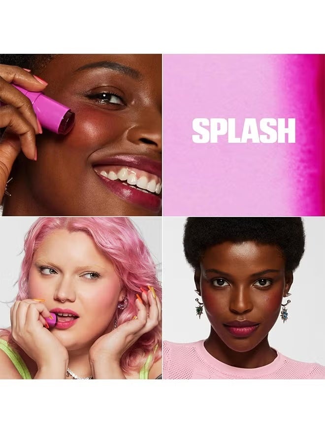 Makeup Water Jelly Tint Lip + Cheek Blush Stain, Blush Stick for Cheeks, Jelly Blush Stick, Longlasting Non-Stick, Paraben-Free, 0.17 oz (Splash) - Image 3