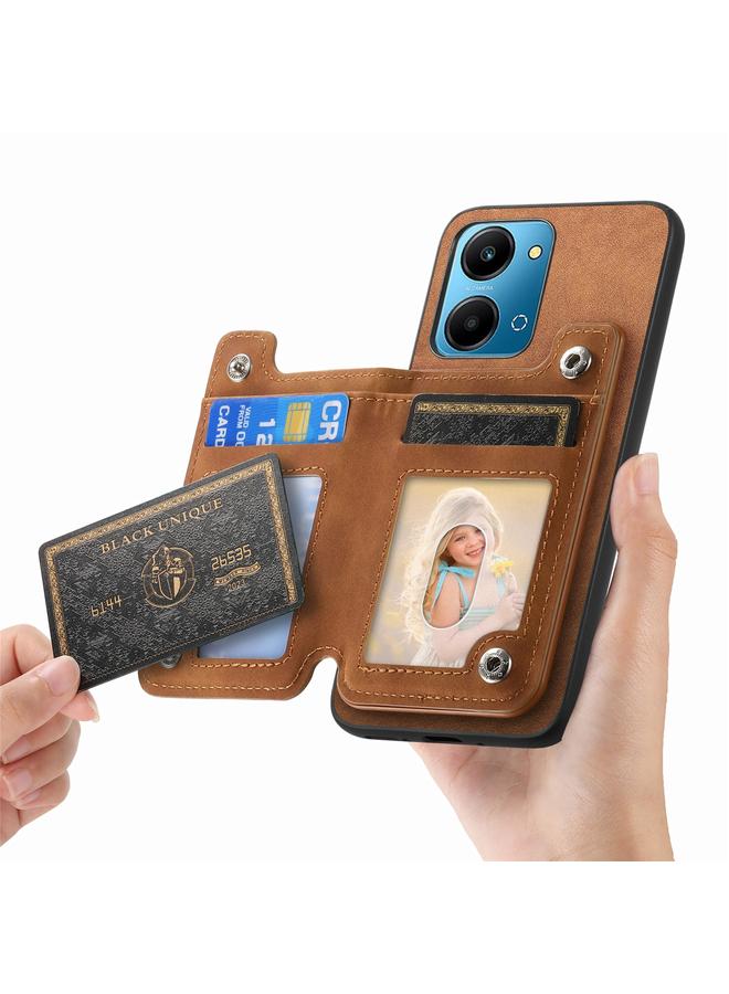 اس-توب جراب خلفي لهاتف Honor 90 GT 5G Retro MagSafe مزود بسحاب وحقيبة بطاقات - Image 4