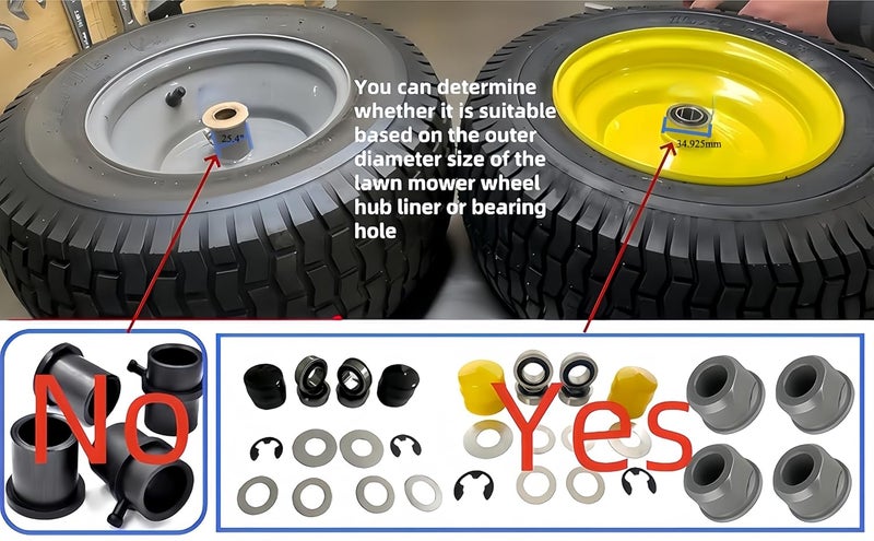 DEEG Replacement for John Deere Lawn Mower Front Wheel Bearing Kit LA100 L105 LA115 LA125 LA130 LA135 LA140 LA145 LA150 LA155 LA165 LA175 x300 d120 D140 D130 D110 D170 L110 L120 L130 L135 - Image 3