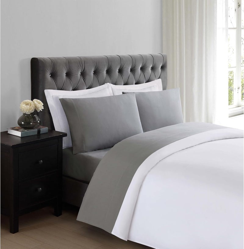 TRULY SOFT Everyday Sheet Set Grey Polyester 3-Piece Twin XL Sheet Set, Solid Color Themed, Adult Bedding, Oeko-TEX Certified - Image 4