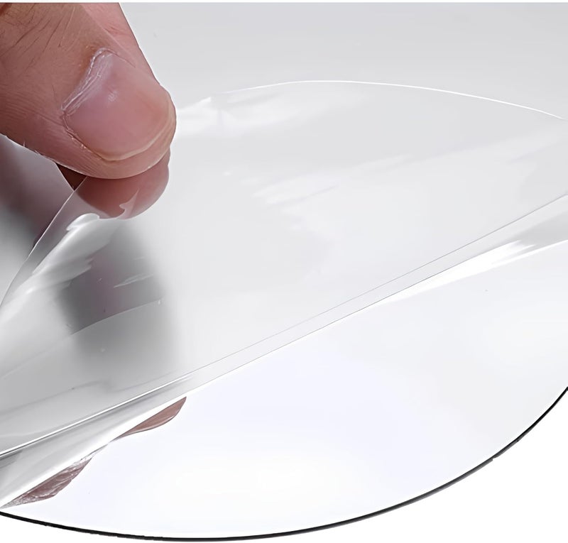 Oval Shape Adhesive Mirror Sticker for Wall on Tiles Bedroom Living Room Basin Mirror Bathroom Wall Mirror Both Side Sticker Acrylic Wall Mirror for Wall Full Length - Image 2