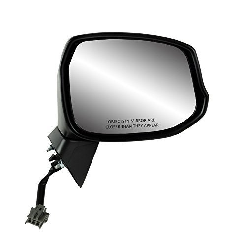 Fit System Passenger Side Mirror for Honda Civic Coupe, Sedan Model, Textured Black w/PTM Cover, Foldaway, Power - Image 2