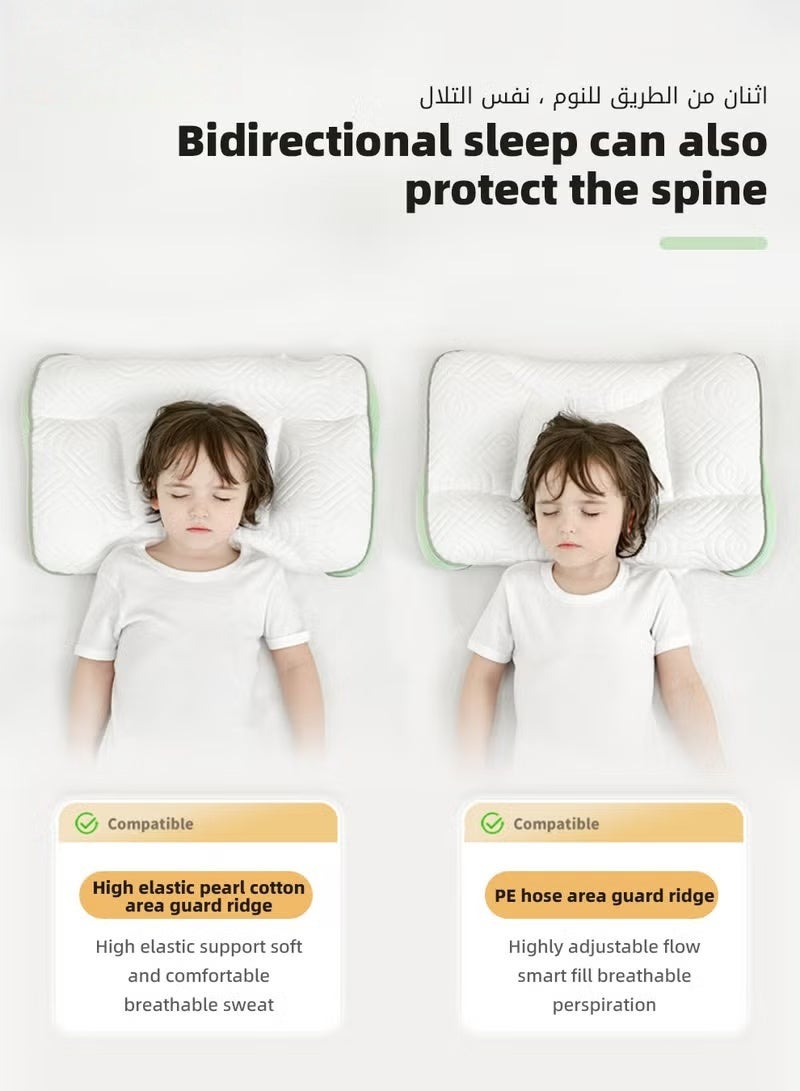 HOOKOR Toddler Pillow for Sleeping, Kids Pillows with Ergonomic Spine-Protective Design, Ultra Supportive Memory Foam Material, for Babies, Infants, Toddlers, Children, Especially for child aged 6 to 12 - Image 4