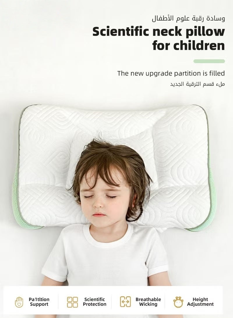 HOOKOR Toddler Pillow for Sleeping, Kids Pillows with Ergonomic Spine-Protective Design, Ultra Supportive Memory Foam Material, for Babies, Infants, Toddlers, Children, Especially for child aged 6 to 12 - Image 2
