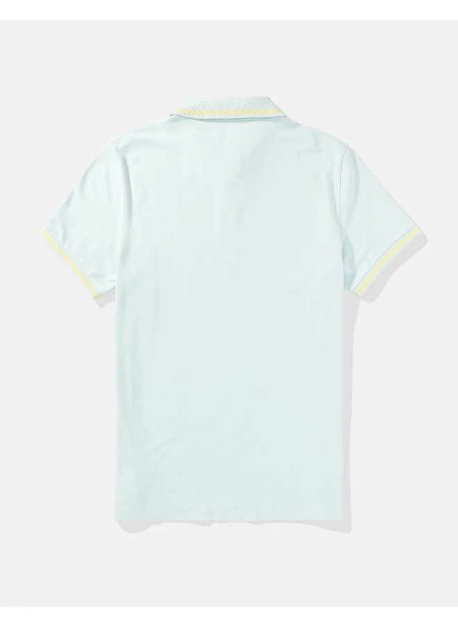 American Eagle AE Tipped Flex Pique Polo Shirt