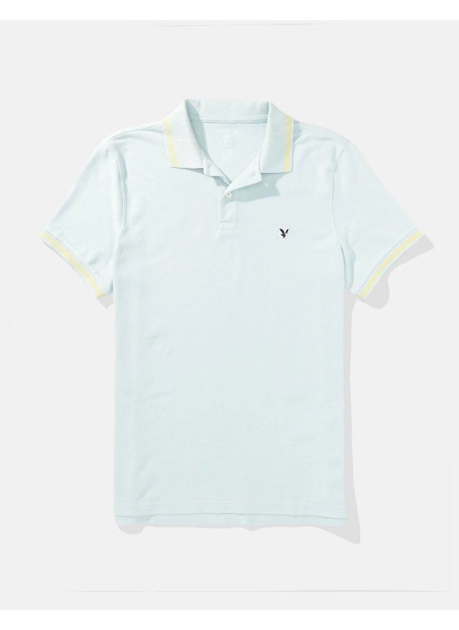 American Eagle AE Tipped Flex Pique Polo Shirt  - Image 3