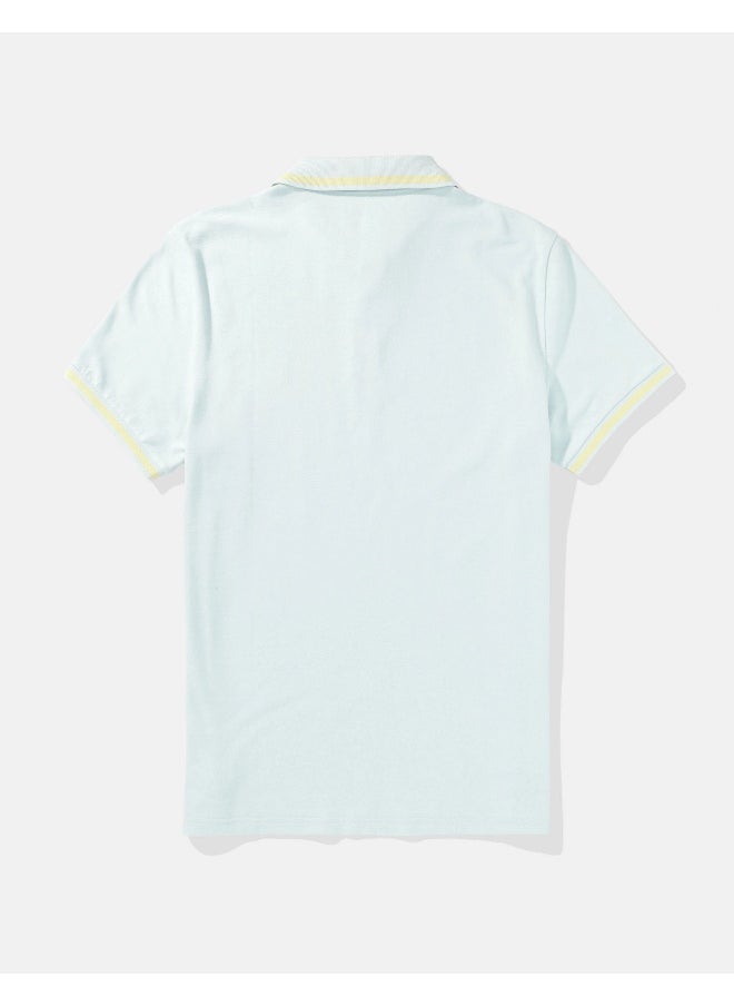 American Eagle AE Tipped Flex Pique Polo Shirt  - Image 2