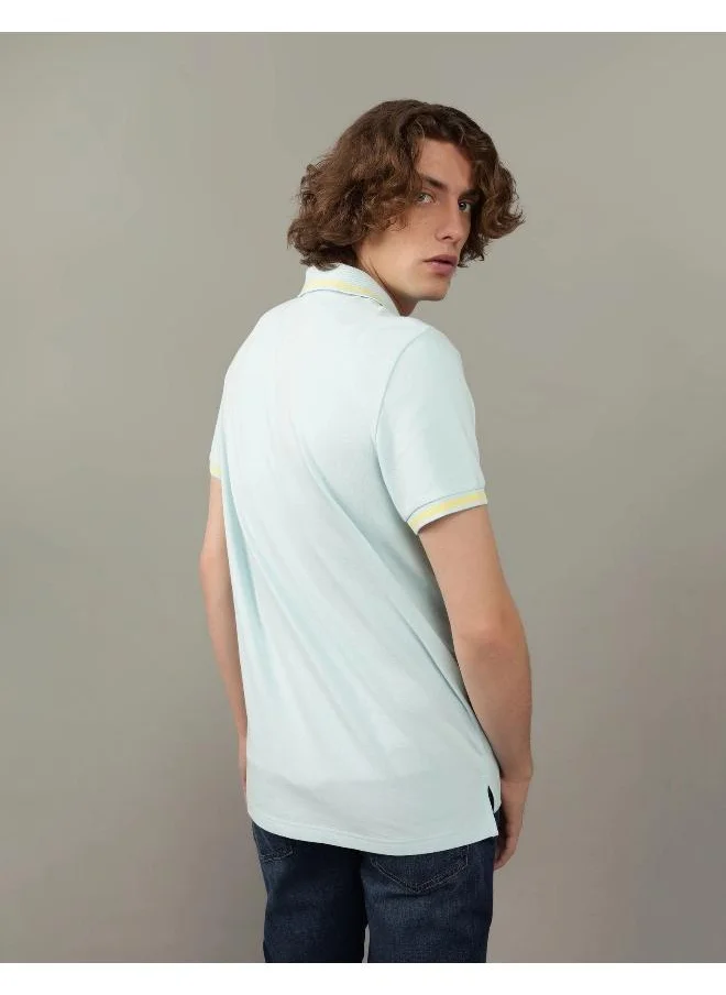 امريكان ايجل AE Tipped Flex Pique Polo Shirt