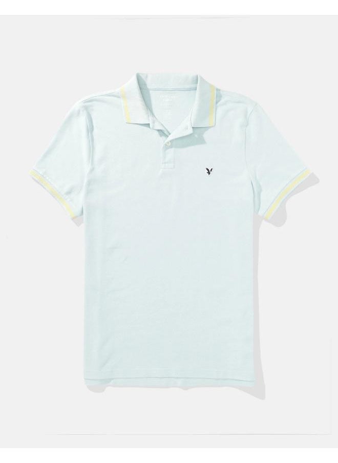 American Eagle AE Tipped Flex Pique Polo Shirt  - Image 3
