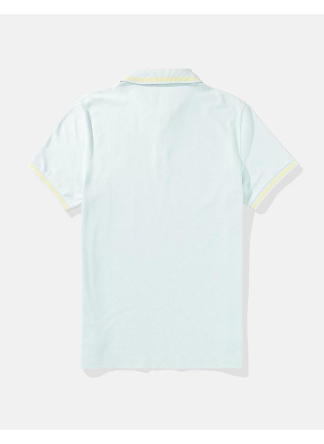 American Eagle AE Tipped Flex Pique Polo Shirt  - Image 4