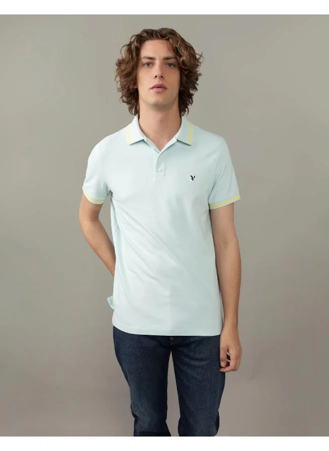 امريكان ايجل AE Tipped Flex Pique Polo Shirt