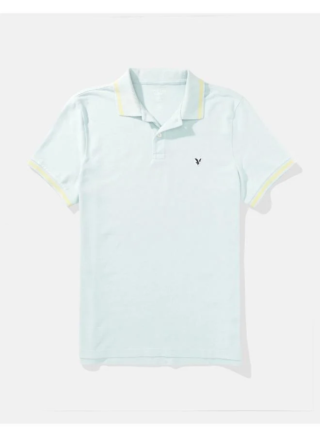 امريكان ايجل AE Tipped Flex Pique Polo Shirt