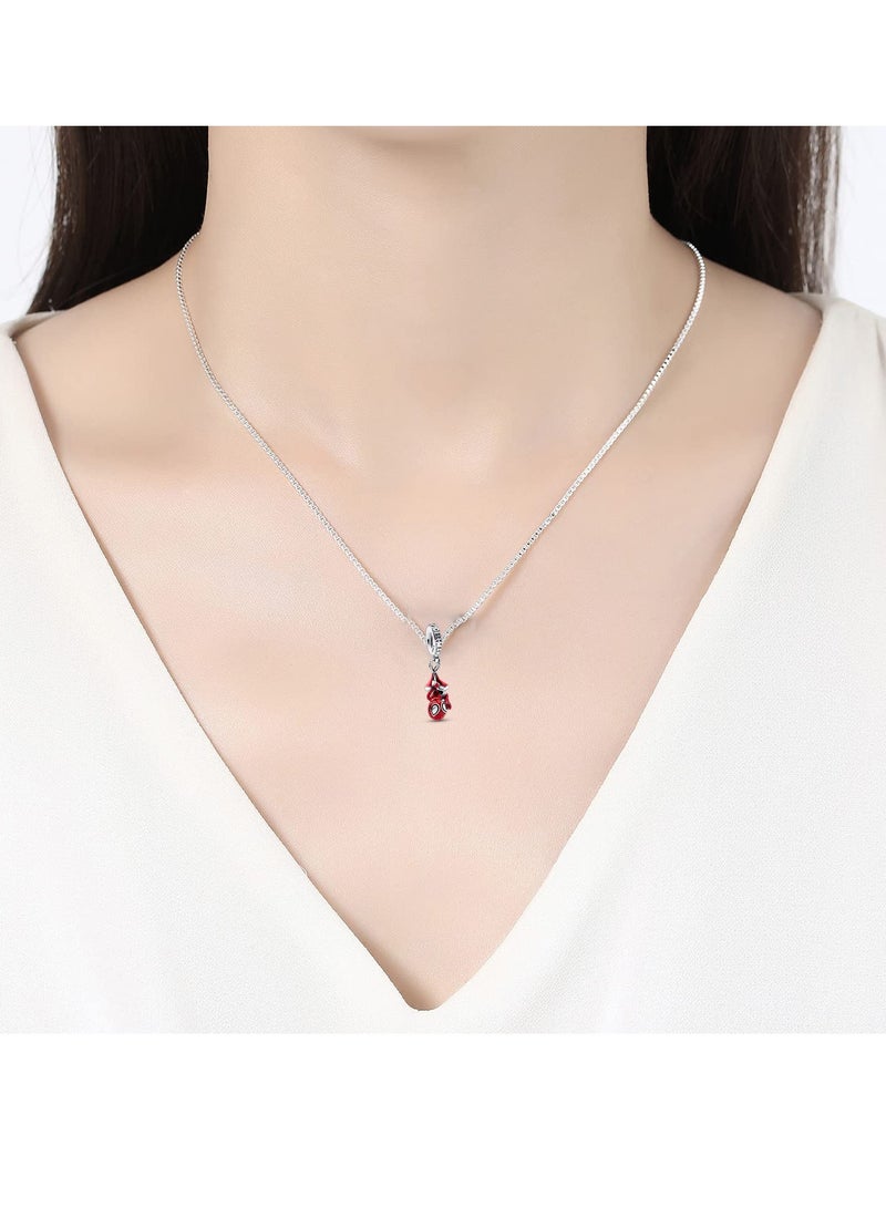 SYOSI 925 Sterling Silver Charms Mouse Robot Key Beads with Spider Man and Camera for European Bracelets DIY Jewelry Set Baby Yoda Charm Dangle Pendants Cartoon Jewelry Gift for Women Girls - Image 5