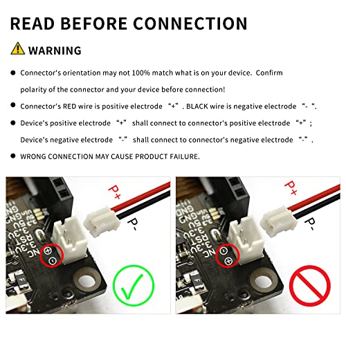 EEMB Lithium Polymer Battery 3.7V 150mAh 401730 Lipo Rechargeable Battery Pack with Wire Molex 1.25mm Connector for Speaker and Wireless Device- Confirm Device & Connector Polarity Before Purchase - Image 4