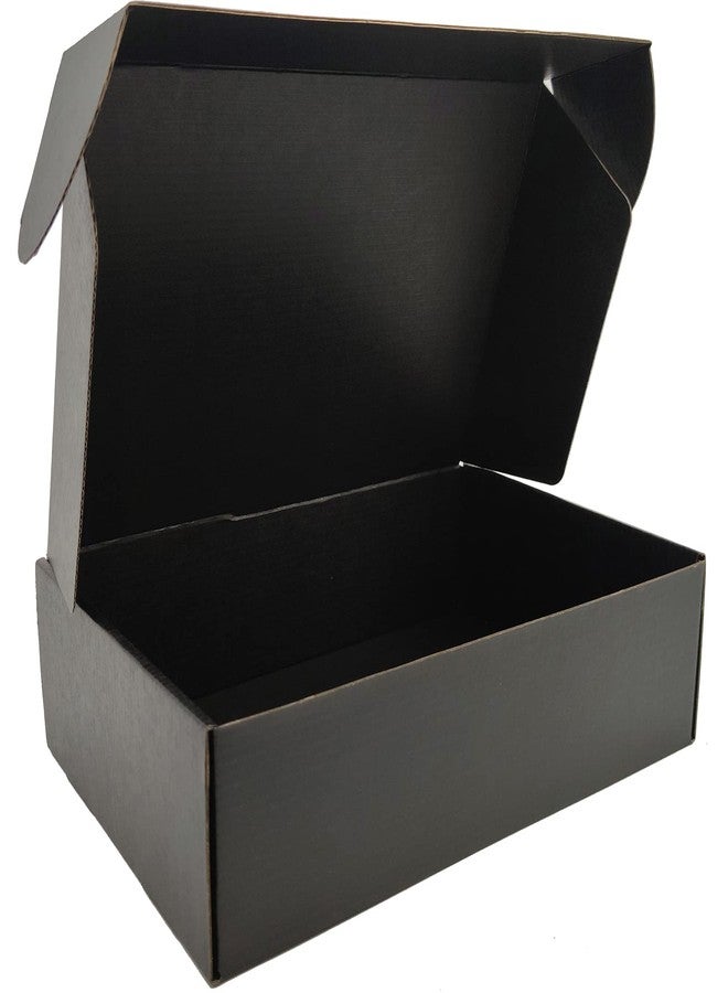 Lmuze Black Shipping Boxes for Small Business Pack of 20-12x9x4 inches Cardboard Corrugated Mailer Boxes for Shipping Packaging Craft Gifts Giving Products - Image 1