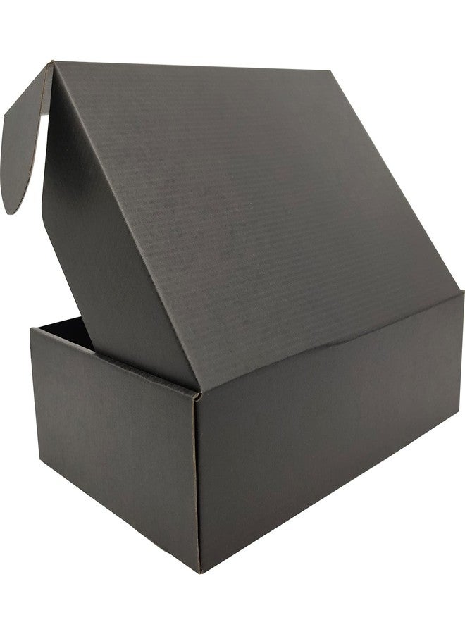 Lmuze Black Shipping Boxes for Small Business Pack of 20-12x9x4 inches Cardboard Corrugated Mailer Boxes for Shipping Packaging Craft Gifts Giving Products - Image 4