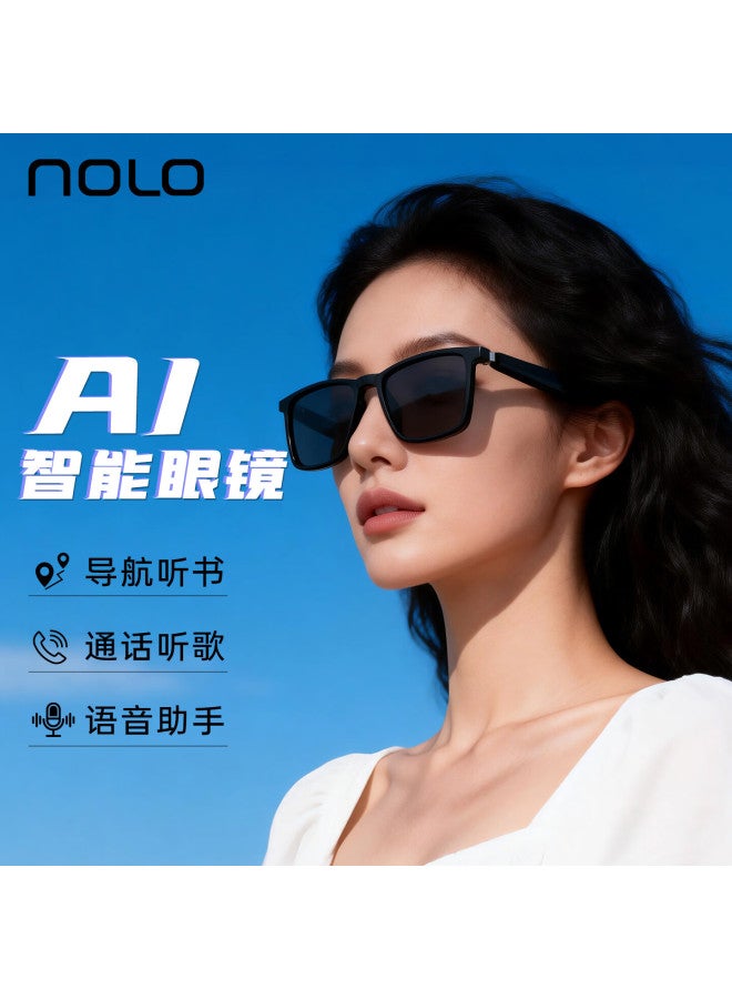 Nolo Ai Smart Gl Bluetooth Headphones Audio Gl 2-in-1 Leakproof Voice Navigation Sungl Translation Music Call Long Battery Life - Image 1