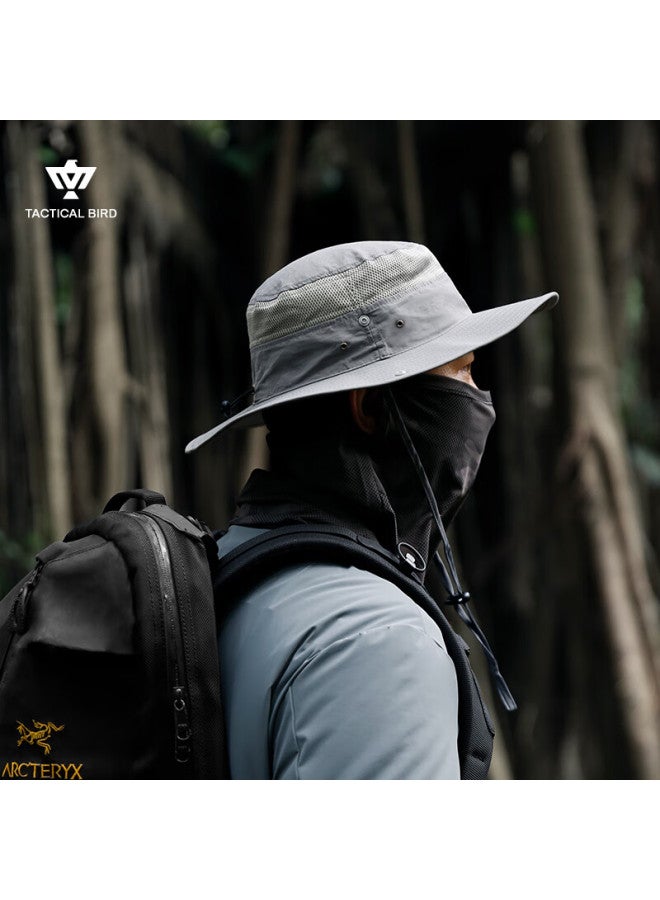 Tactical Bird Summer Outdoor Mountaineering Hiking Sunscreen Hat Men's Plus Size Sunshade Fisherman Hat Sun Hat Riding - Image 5