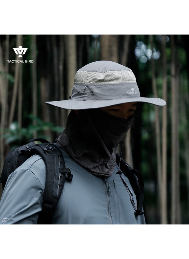 Tactical Bird Summer Outdoor Mountaineering Hiking Sunscreen Hat Men's Plus Size Sunshade Fisherman Hat Sun Hat Riding - Image 3