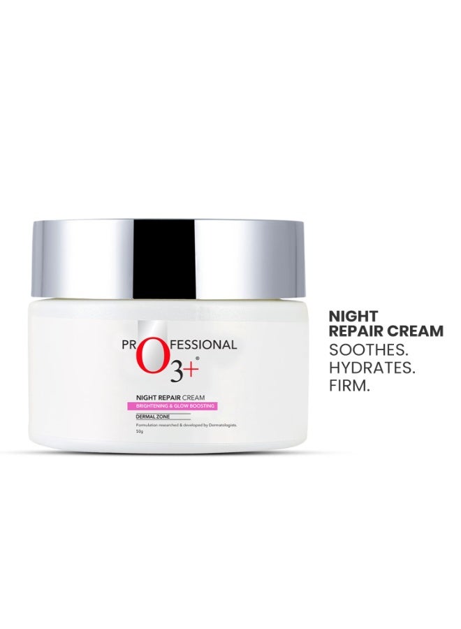 O3+ Night Repair Cream Brightening & Glow Boosting Dermal Zone (50gm) - Image 4