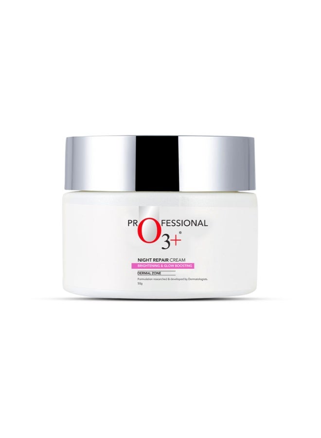 O3+ Night Repair Cream Brightening & Glow Boosting Dermal Zone (50gm) - Image 1
