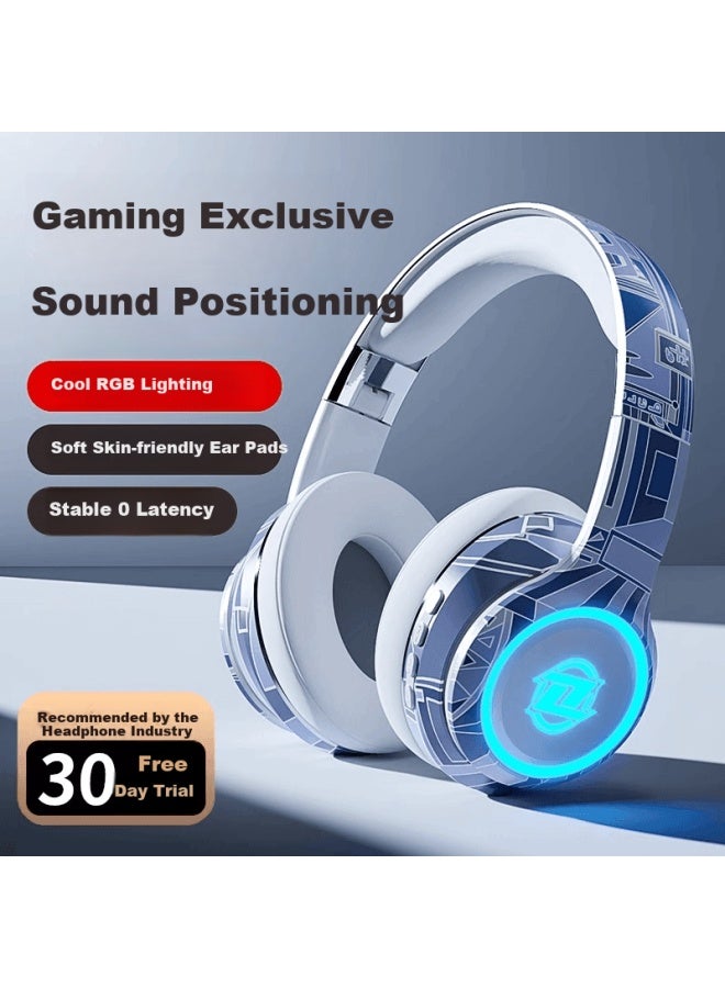 Sr Compatible Sony 2025 New Wireless Bluetooth Headphones With High-quality Sound For Gaming And E-sports, Sound Positioning, Universal For Mobile Phones And Computers, Long Battery Life Ch999 Blue