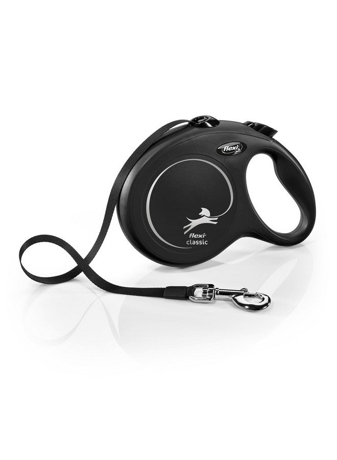 FLEXI New Classic Tape Retractable Dog Leash for Large Dogs Upto 110 lbs. - 26 ft., Black | Tangle Free Pet Walking Leash with One-Handed Brake, Pause, Lock|German Quality Product - Image 1