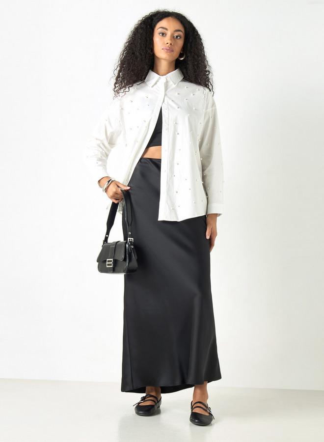 تواكستريمز قميص مزيّن باللؤلؤ بأكمام طويلة من توإكستريمز - Image 2