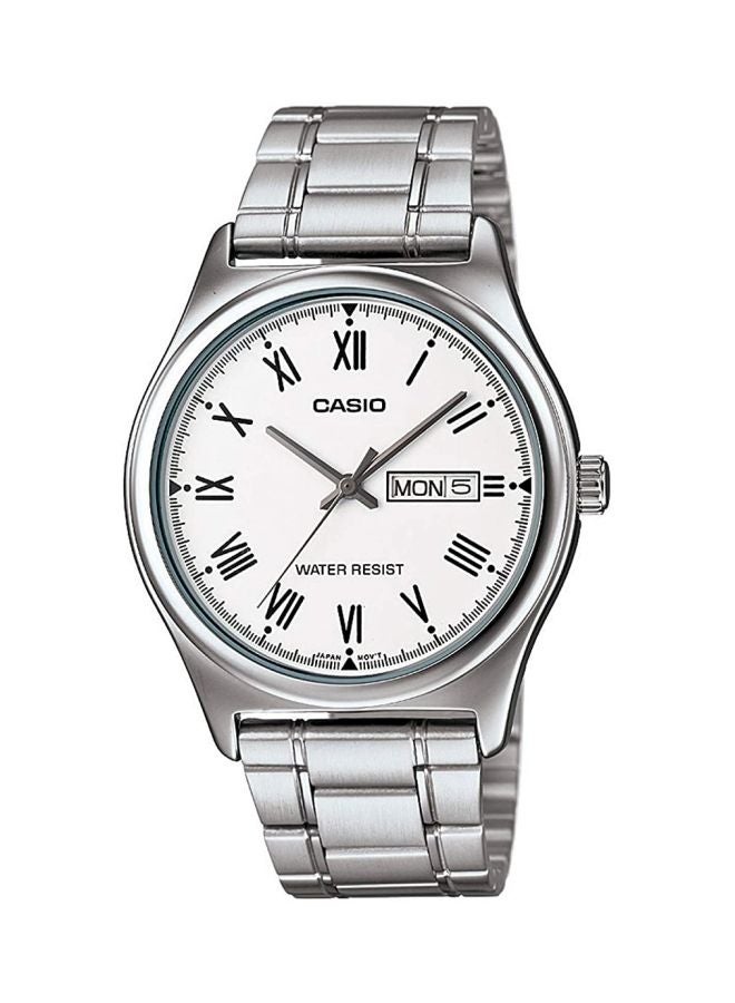 CASIO Men Water Resistant Analog Watch MTP-V006D-7B2 - 42 mm - Silver - Image 1