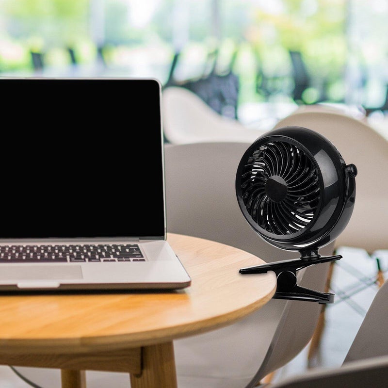 Gazeled Battery Operated Fans, Stroller Fan Battery Operated, Portable Battery Powered Fan with Clip, 5 Inch Cordless Fan for Camping, Mini Quiet Personal Fan for Bed, Car, 8 Free AA Batteries - Image 5
