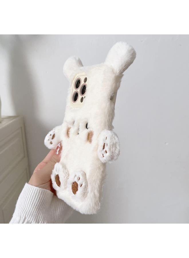 S-TOP Case For iPhone 16 Pro Max 3D Smiling Little Bear Plush Phone Case - Image 5