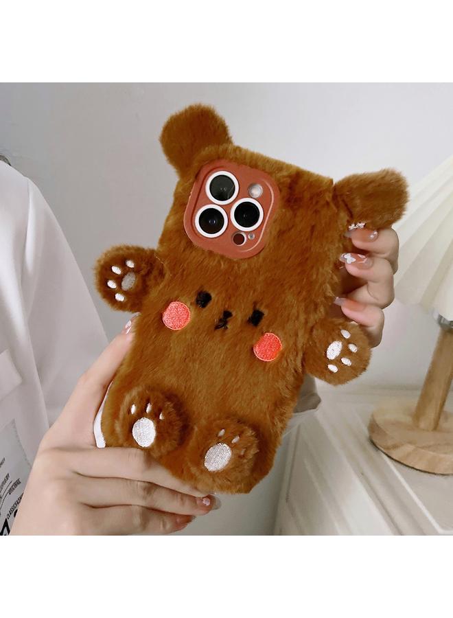 S-TOP Case For iPhone 16 Pro Max 3D Smiling Little Bear Plush Phone Case - Image 3