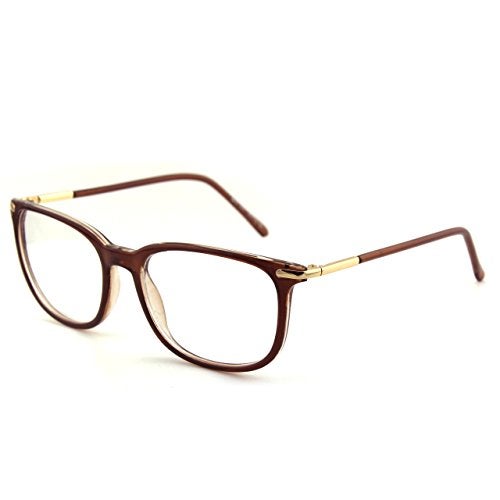 GQUEEN Fashion Fake Glasses Non Prescription Glasses Clear Lens Glasses Nerd Plain Frames Women Men, 201579 - Image 1