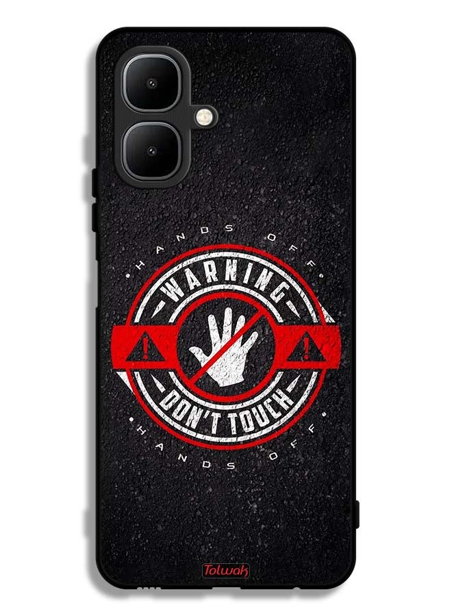Tolwak Infinix Smart 10 Protective Case Cover Warning Do Not Touch