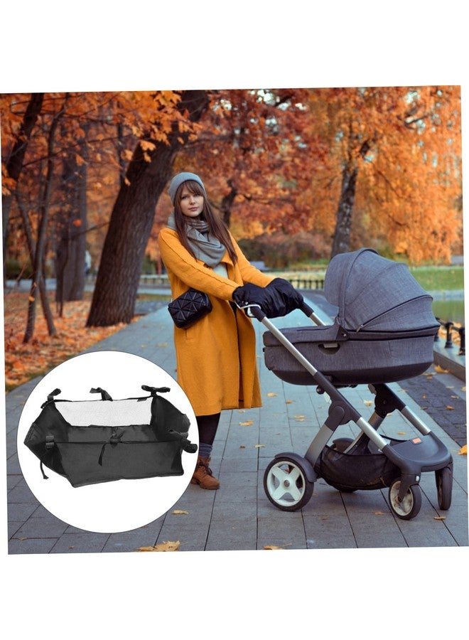 Toddmomy Stroller Car Stroller Infant Pushchair Pram Bottom Basket Baby Trend Stroller Storage Basket Replacement Stroller Storage Organizer Bag Storage Bags Nappy Storage Pouch Net Bag - Image 5