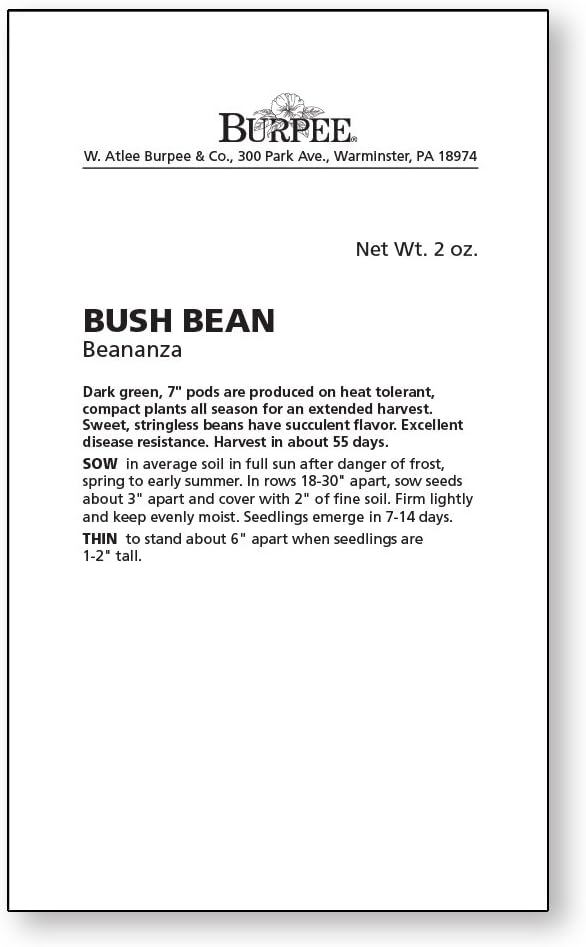 Burpee بذور الفاصوليا بربى بينانزا 2 أونصة - Image 3