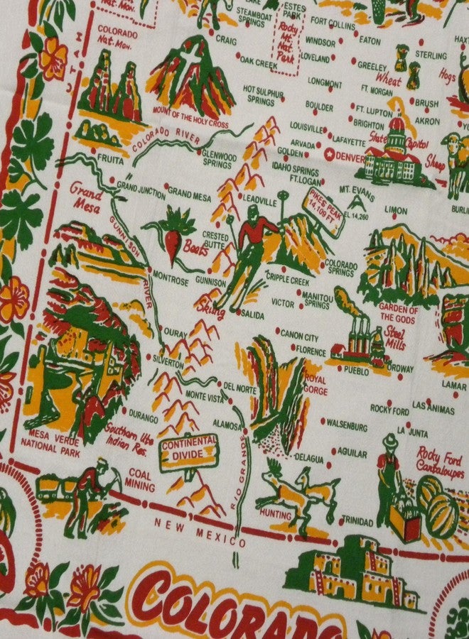 Nicbobo Colorado State Souvenir Dish Towel - Image 2