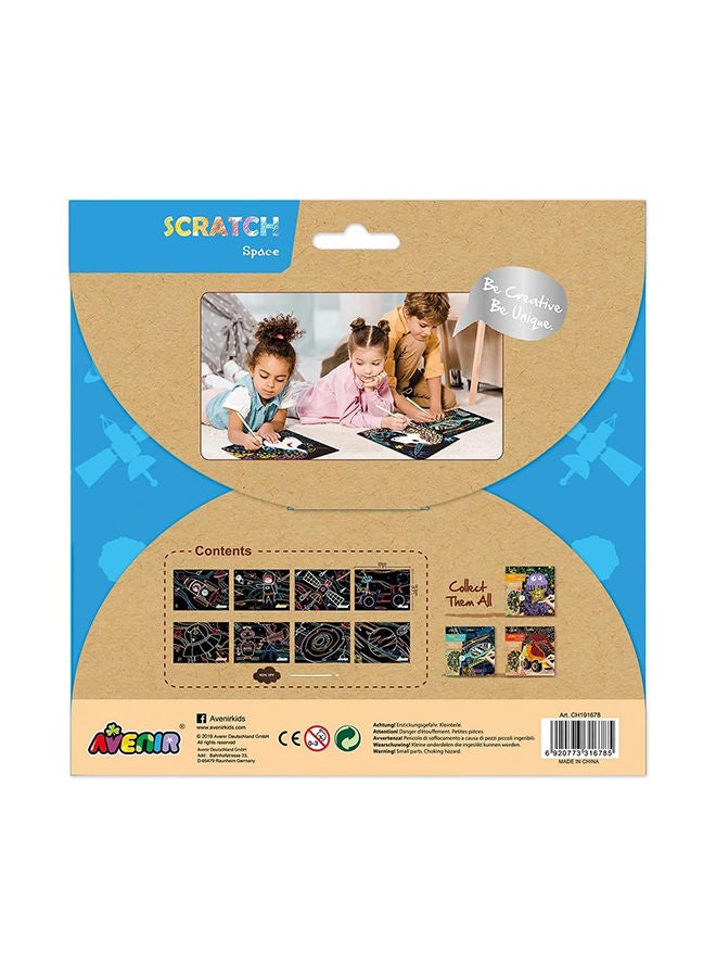 Avenir Art Kit Space Unleash Creativity With Vibrant Drawings! 4 Themed Boards and Tool Watch Brilliant Colors Unfold, Engaging Activity for Young Artists 3+ - Image 5