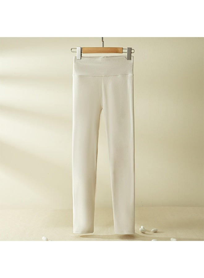 NIBEMINENT Women Long Pants Winter Leggings Women's Derong Solid Color Leggins Thermo Warm Pants Thermal Underwear Pant - Image 1