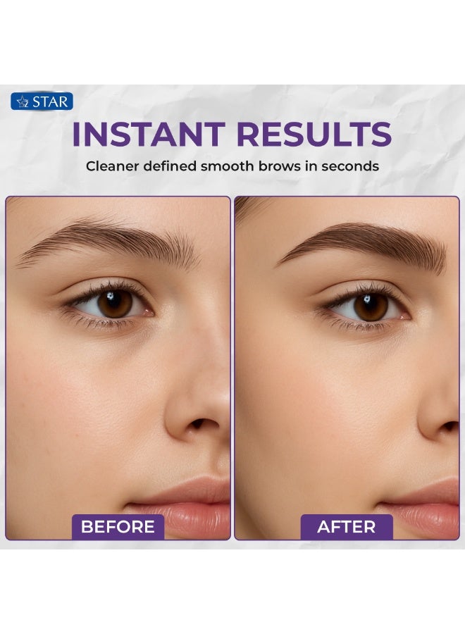 SZ Star 3 Piece Original Eyebrow Razors - Smooth Facial Razor for Women - Japanese Made Body Hair Shavers with Safety Guard - Gentle Blade for Face & Brows - Image 5