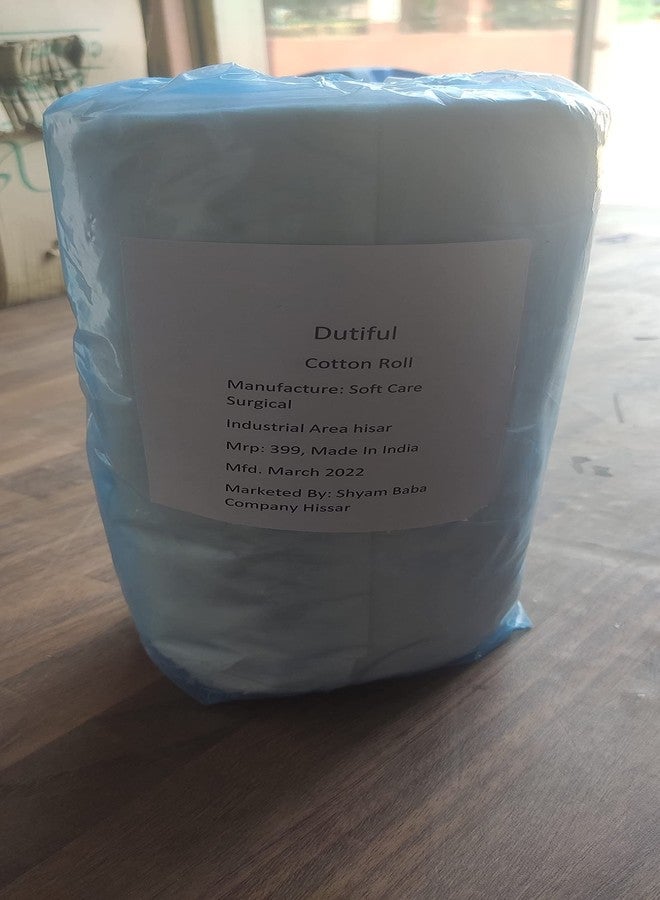 Dutiful Present Absorbent Soft Pure Cotton Wool Rool 400g For Makeup remover,Beauty Care,Facial Cleaning,bacteria free (Pack Of 1 cotton roll) - Image 2