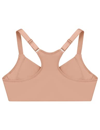 Glamorise Full Figure Plus Size Front-Closure Smoothing Wonderwire Bra Underwire #1247 Cappuccino - Image 5
