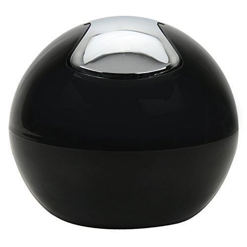 Jaypee Plus Counter Top Bin Plastic Dustbin with Chrome Finish Swivel Top |Light Weight Compact and Stylish Waste Bin for Home and Office Desk |Black - Image 4