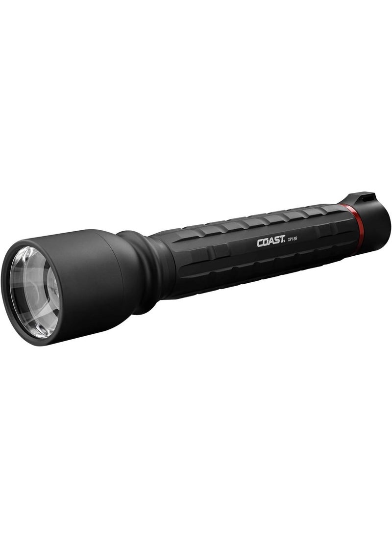 Coast Coast XP18R 3650 Lumen USBC RechargeableDual Power LED Flashlight with Pure Beam Slide Focus and Top Grade Aluminum BuildBlack 30323  - Image 1